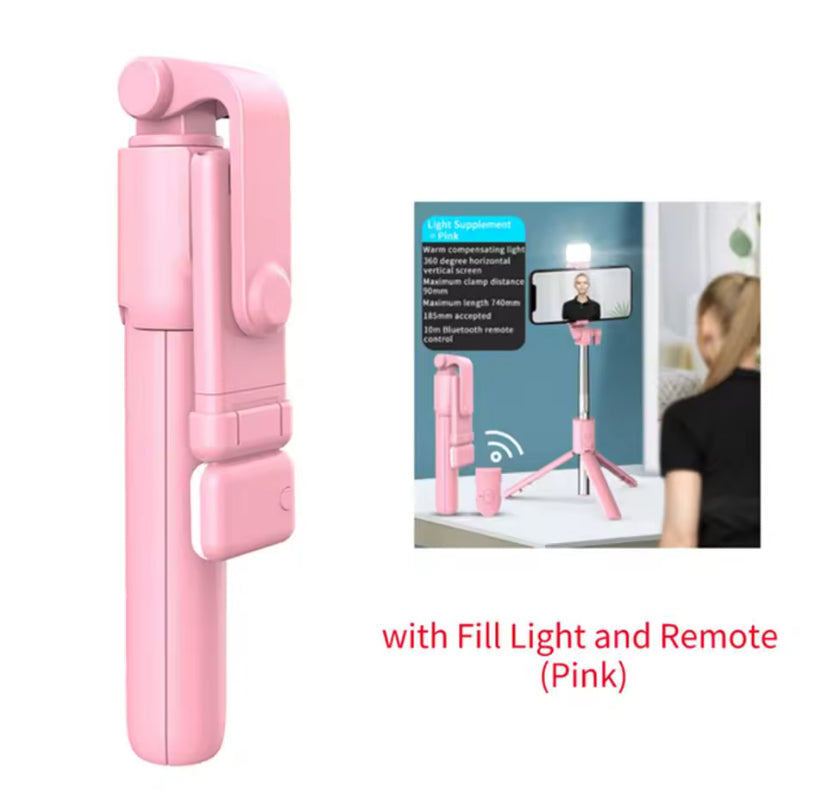 Avec lumière de remplissage et télécommande (rose
