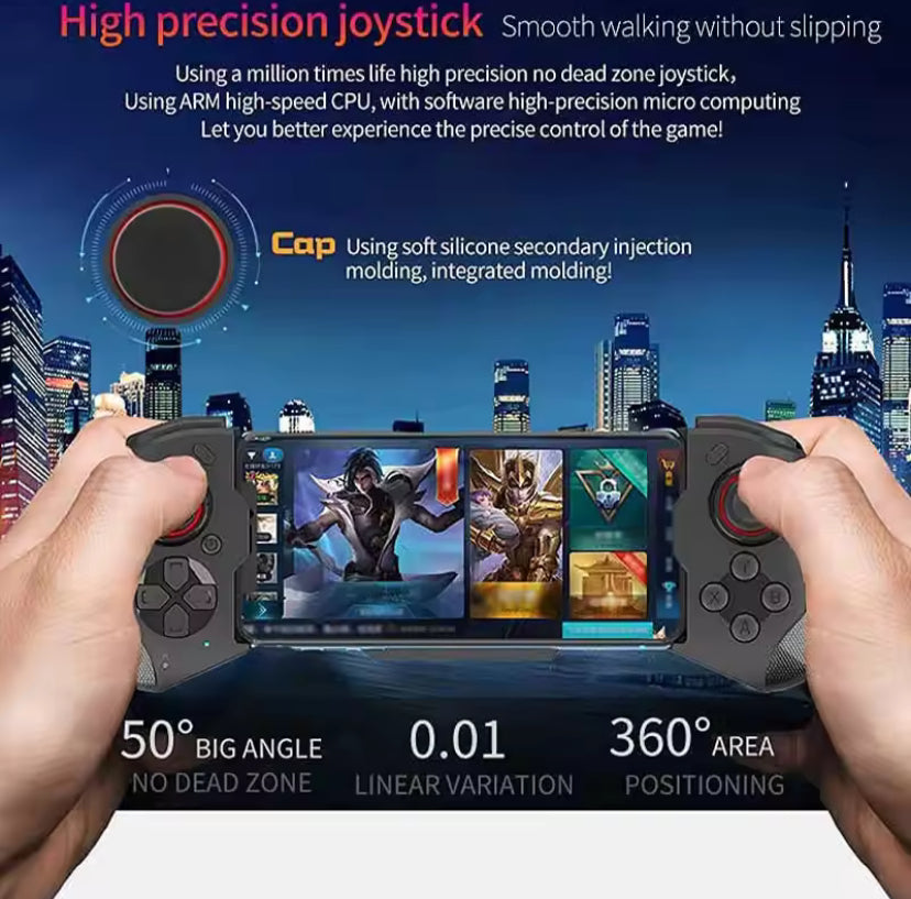 ontrôleur de téléphone portable pour iPhone/Android/Steam manette de jeu sans fil Bluetooth contrôle de jeu poignée de jeu extensible Joystick pour