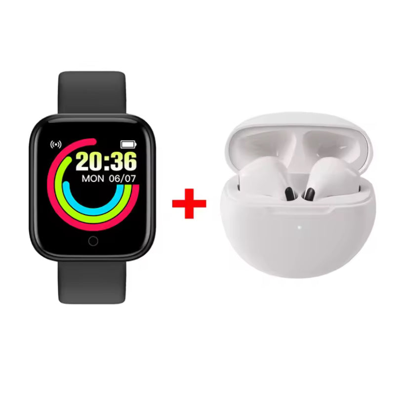 D20 montre intelligente Sport Fitness Tracker podomètre Smartwatch pour hommes femmes montre-bracelet numérique Y68 Pro6 cadeau