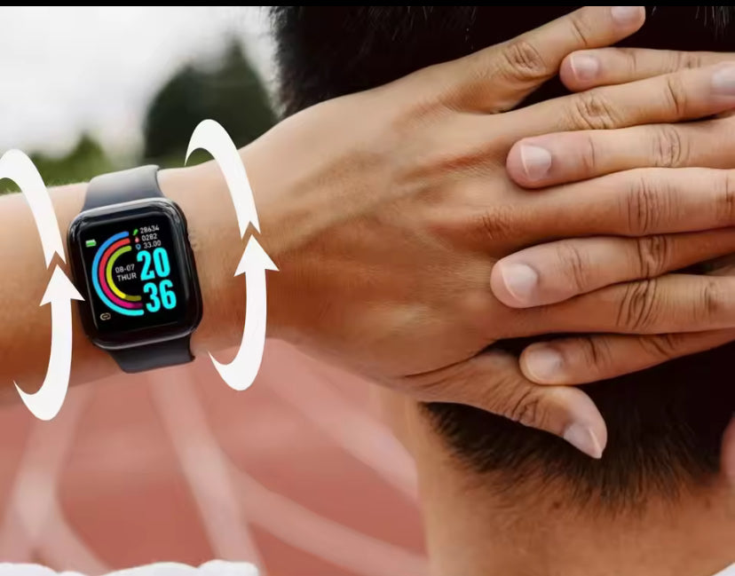 D20 montre intelligente Sport Fitness Tracker podomètre Smartwatch pour hommes femmes montre-bracelet numérique Y68 Pro6 cadeau