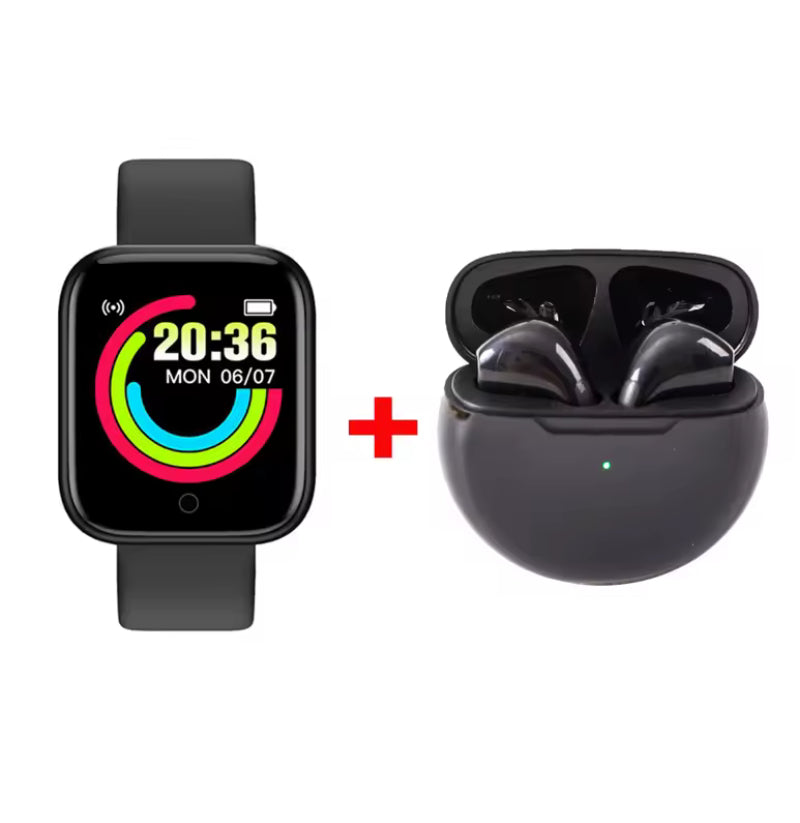 D20 montre intelligente Sport Fitness Tracker podomètre Smartwatch pour hommes femmes montre-bracelet numérique Y68 Pro6 cadeau