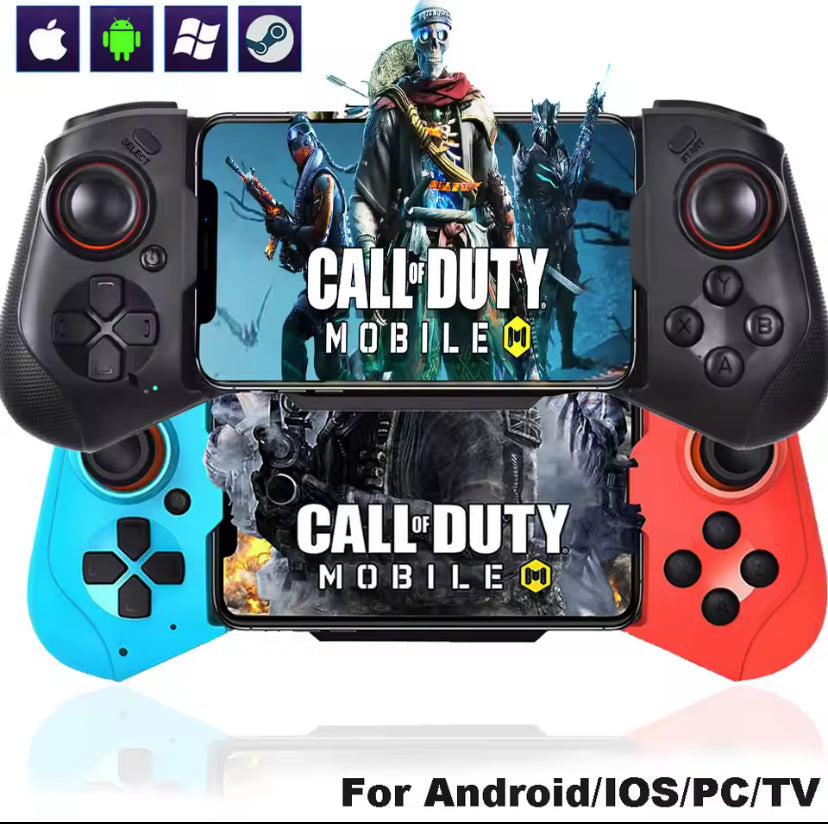 ontrôleur de téléphone portable pour iPhone/Android/Steam manette de jeu sans fil Bluetooth contrôle de jeu poignée de jeu extensible Joystick pour